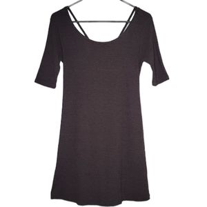 Everly Brown Ribbed Dress, Size S
